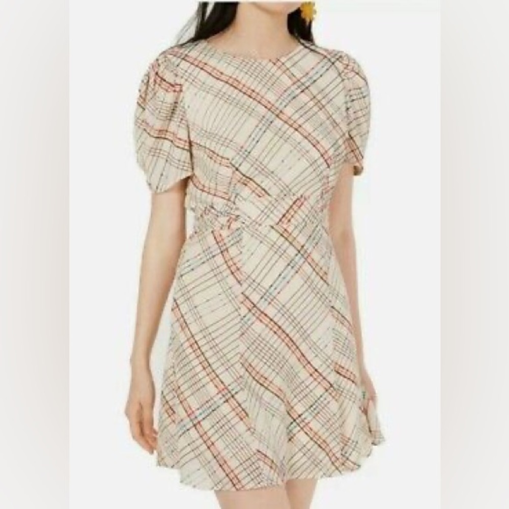City studios striped dress with tie back